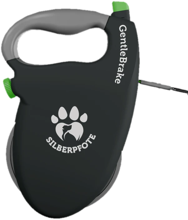 GentleBrake mit SILBERPFOTE-Logo auf dem Gehäuse